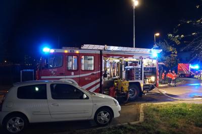 Ostfildern: Starke Rauchentwicklung aus Waerme Trockenschrank- Gebaeude wurde belueftet